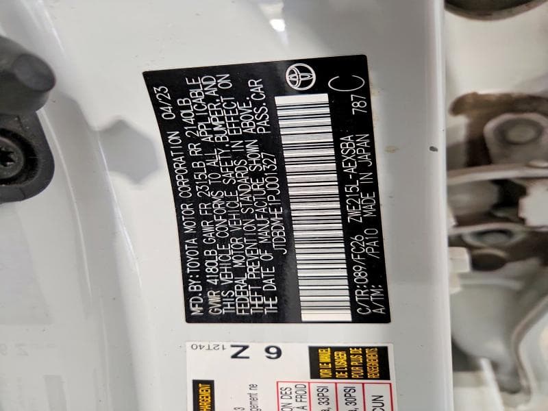 2023 TOYOTA COROLLA HYBRID SE SE 12
