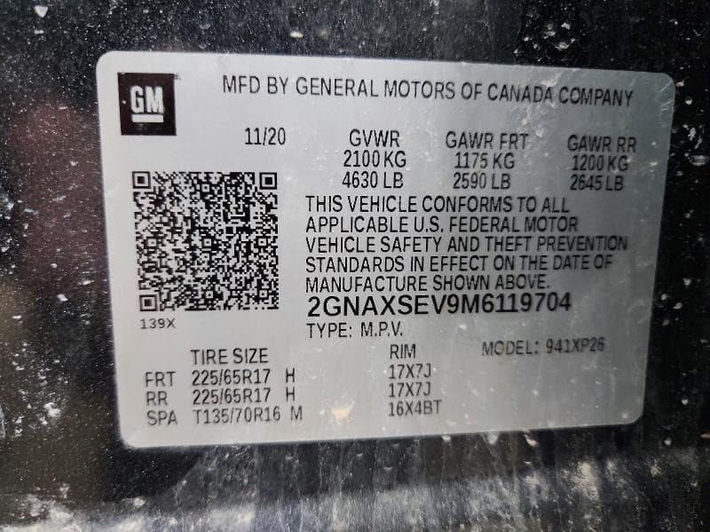 2021 CHEVROLET EQUINOX LS LS 13