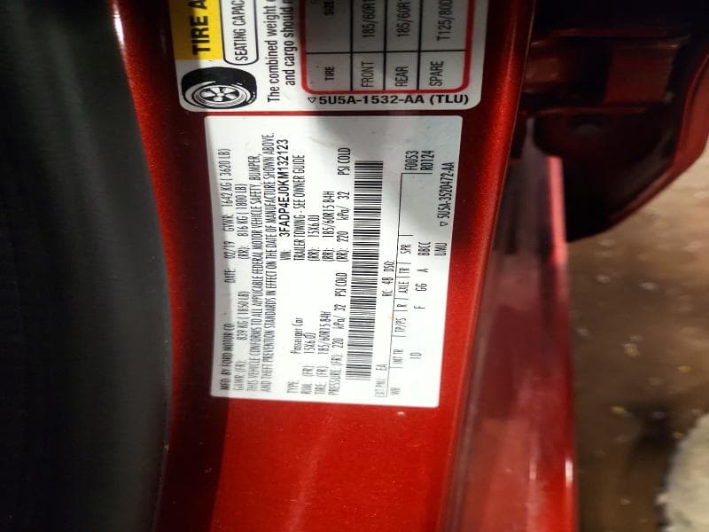 2019 FORD FIESTA SE SE 14