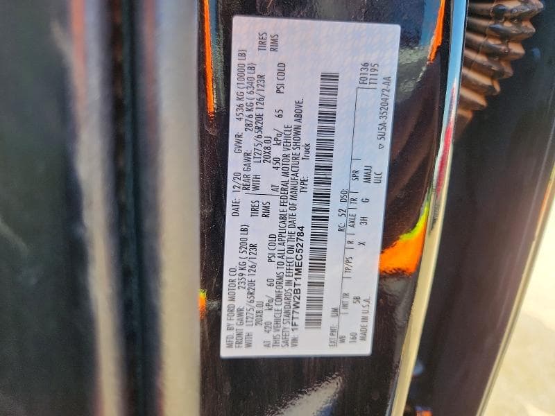 2021 FORD F250 SUPER DUTY SUPER DUTY 12