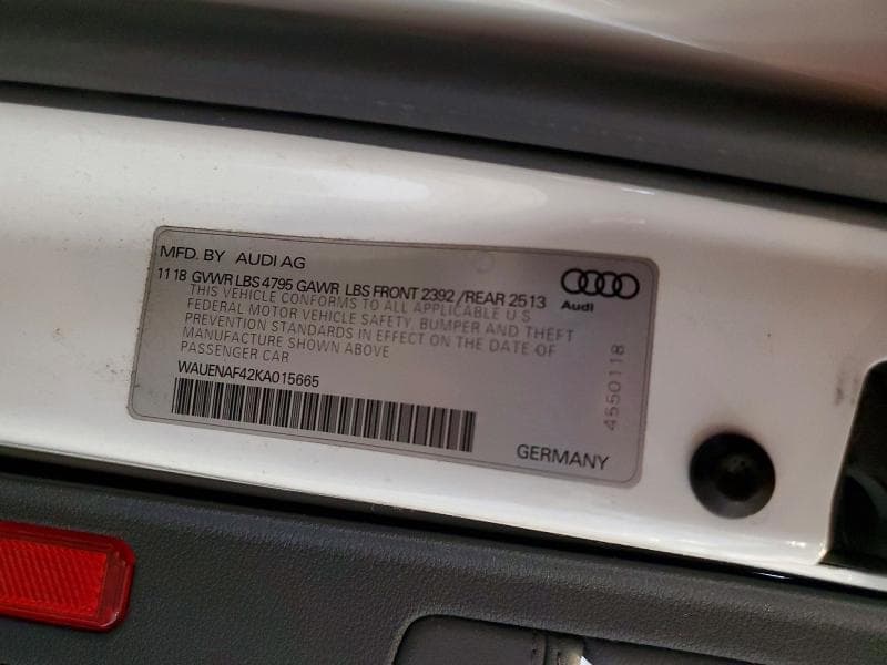 2019 AUDI A4 PREMIUM PLUS PREMIUM PLUS 12