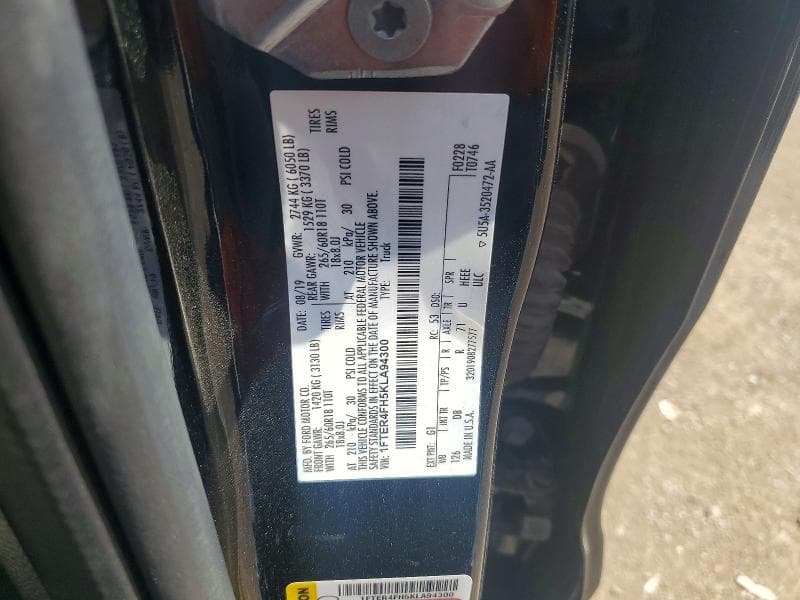 2019 FORD RANGER XL 12
