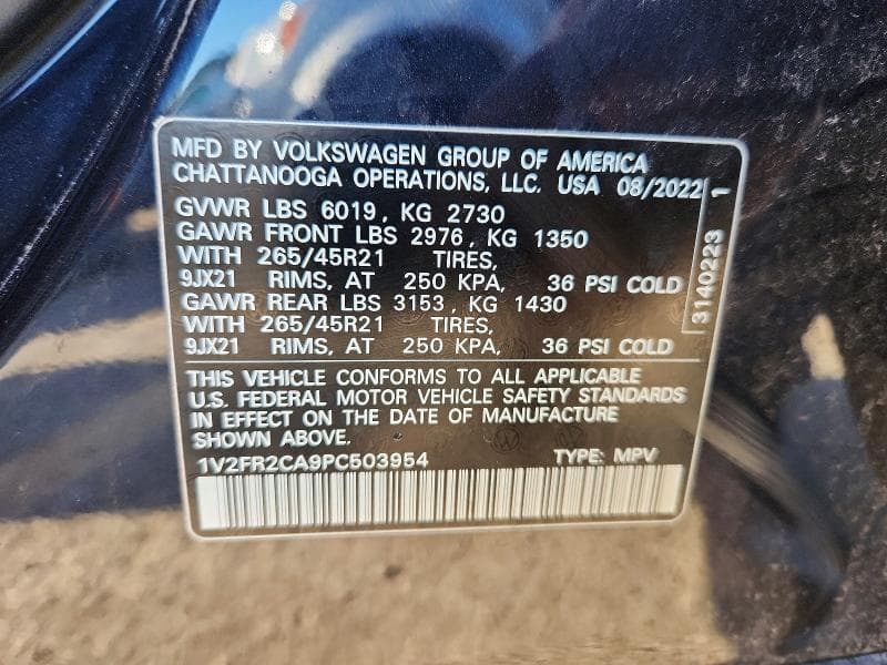 2023 VOLKSWAGEN ATLAS SEL PREMIUM R-LINE SEL PREMIUM R-LINE 13