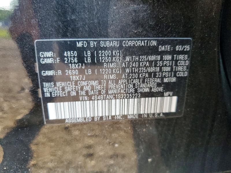 2025 SUBARU OUTBACK LIMITED 13