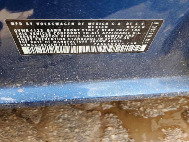 2019 VOLKSWAGEN JETTA S 12
