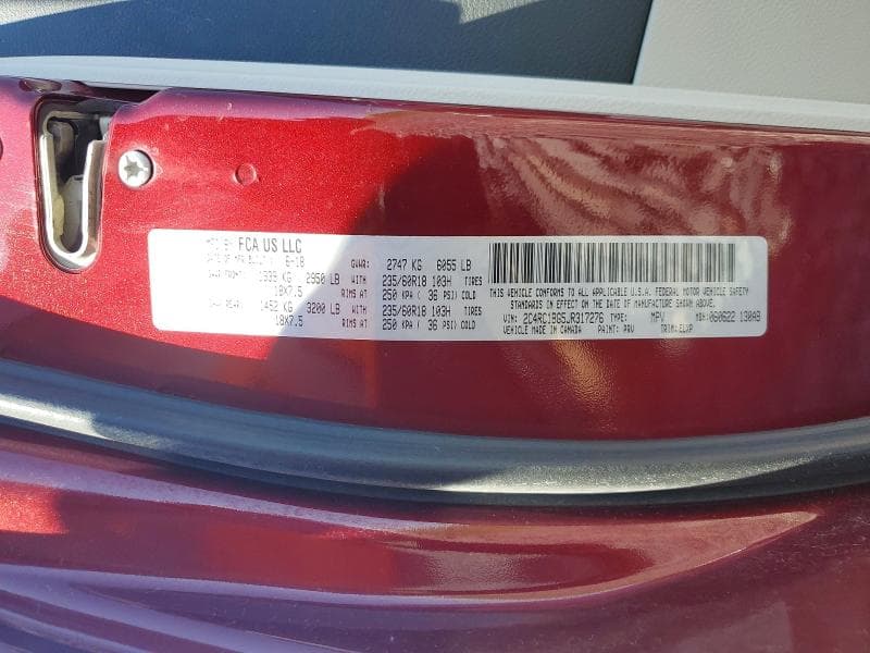 2018 CHRYSLER PACIFICA TOURING L TOURING L 13