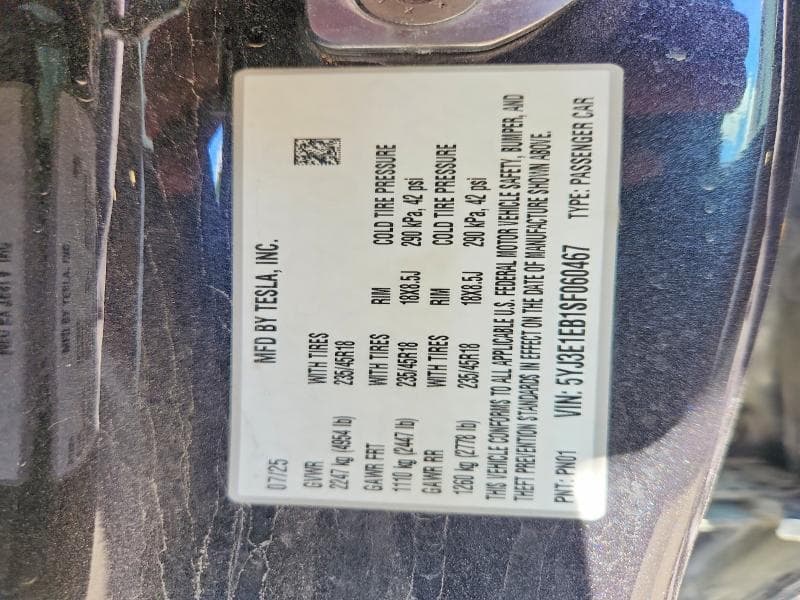 2025 TESLA MODEL 3 13
