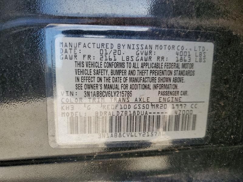 2020 NISSAN SENTRA SV 12