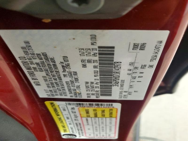 2018 FORD FUSION SE 12