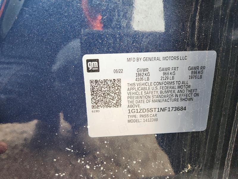 2022 CHEVROLET MALIBU LT 12