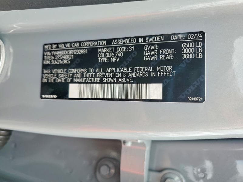 2024 VOLVO XC90 CORE 14