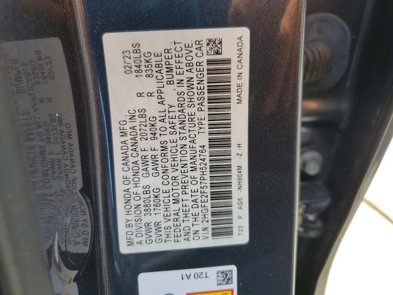 2023 HONDA CIVIC SPORT 12