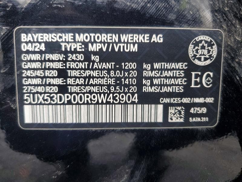 2024 BMW X3 XDRIVE30I 14