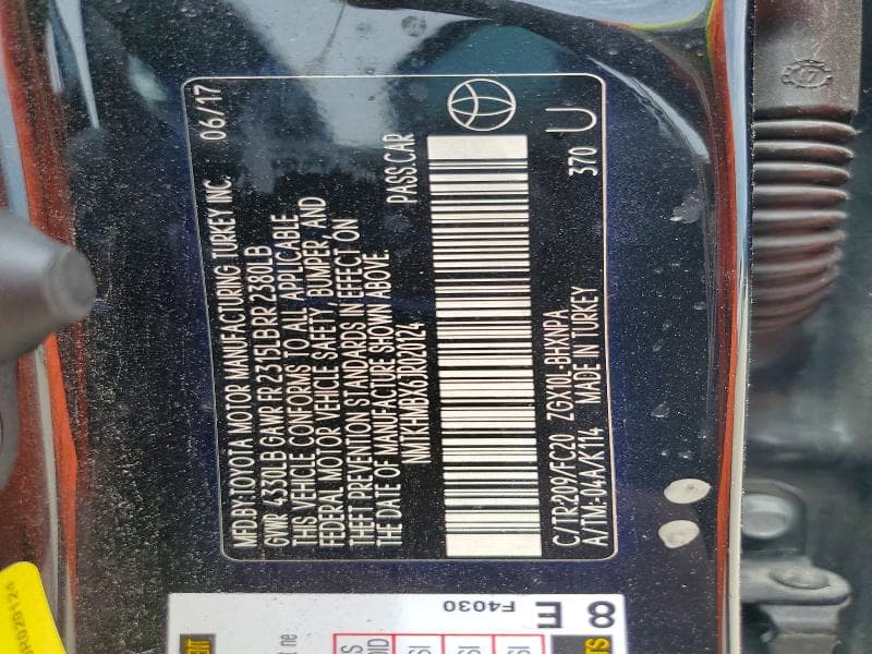 2018 TOYOTA C-HR XLE XLE 14