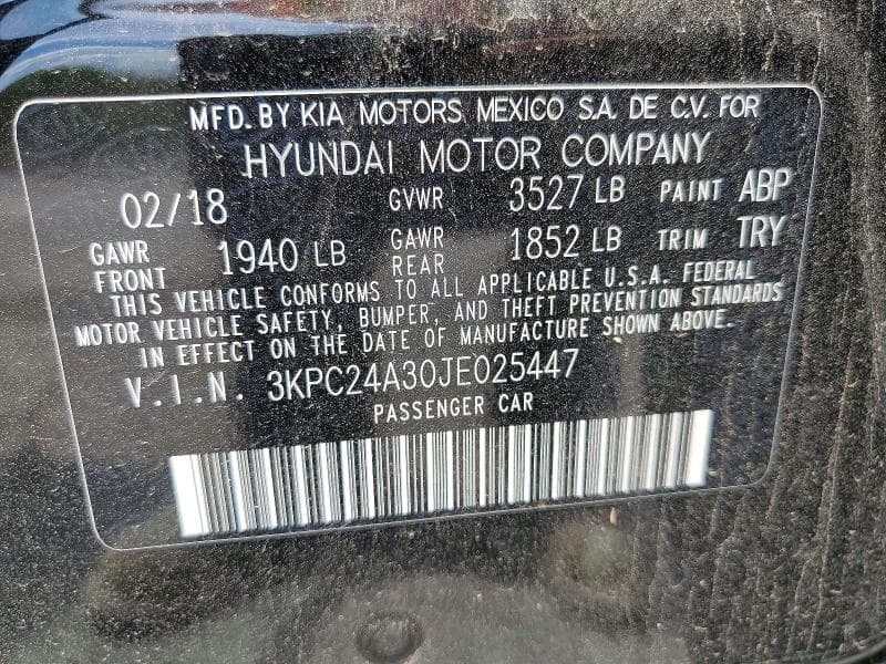 2018 HYUNDAI ACCENT SE SE 12