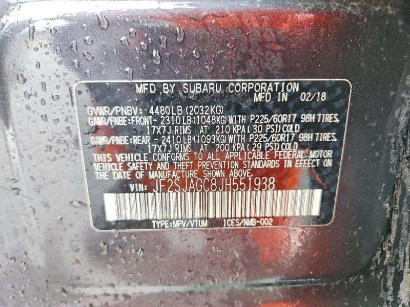 2018 SUBARU FORESTER 2.5I PREMIUM 13