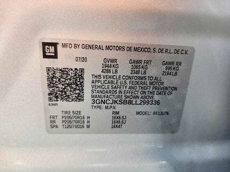 2020 CHEVROLET TRAX LS 13