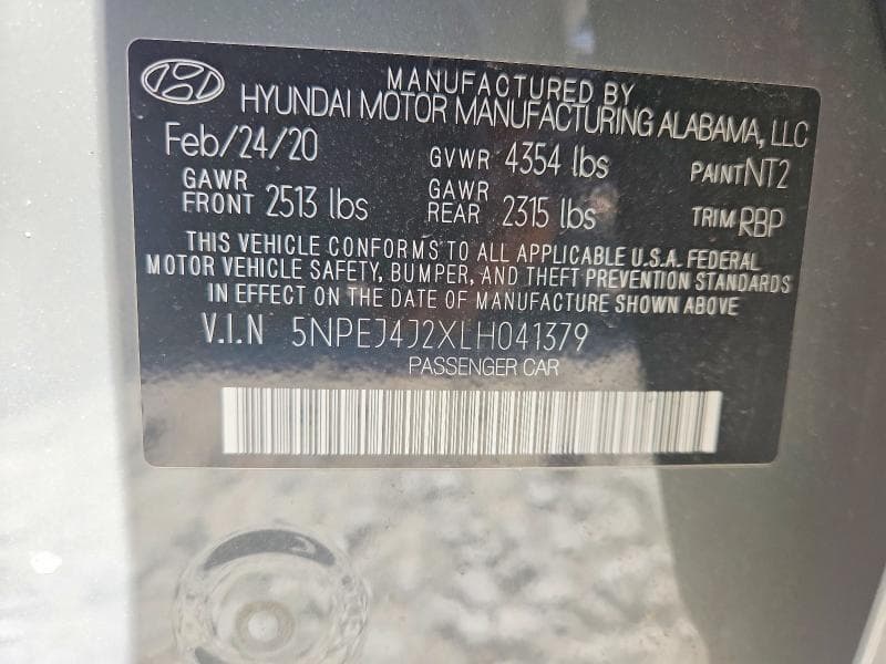 2020 HYUNDAI SONATA SEL PLUS 12