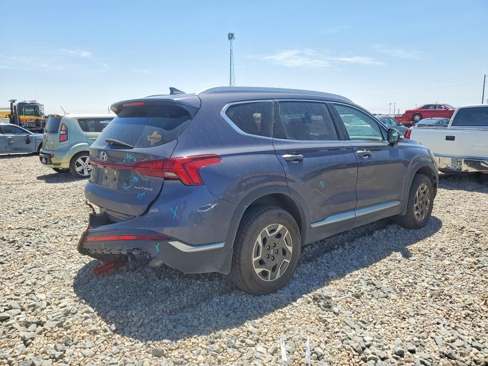 2022 HYUNDAI SANTA FE BLUE 3
