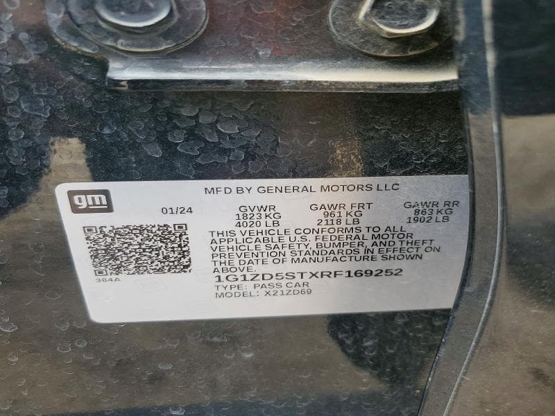 2024 CHEVROLET MALIBU LT LT 12