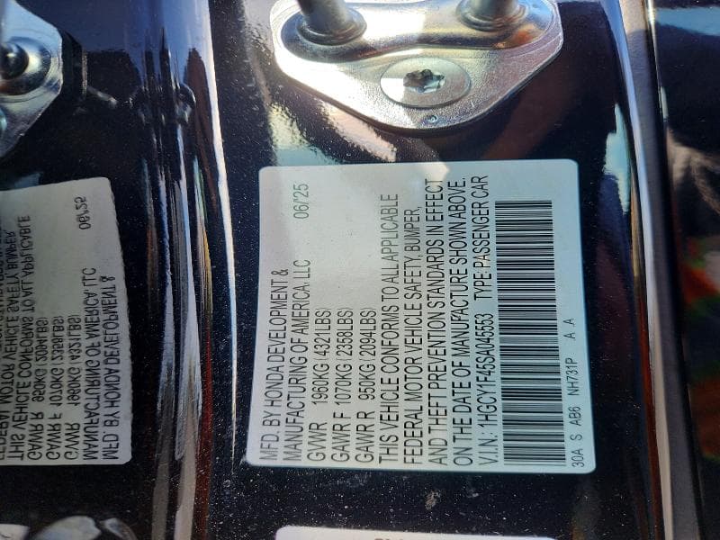 2025 HONDA ACCORD SE 12
