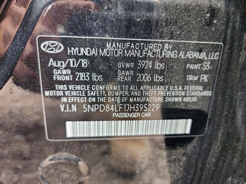 2018 HYUNDAI ELANTRA SEL 12