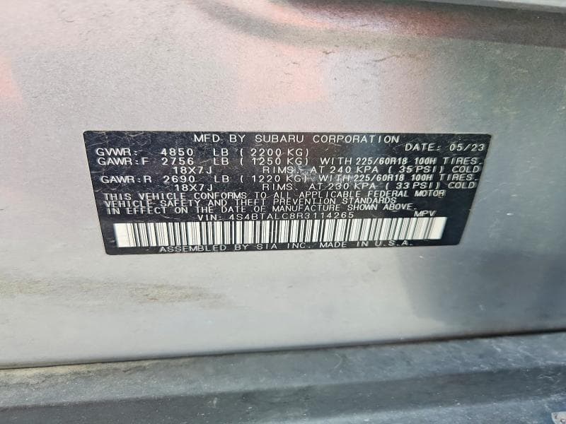2024 SUBARU OUTBACK ONYX EDITION 13
