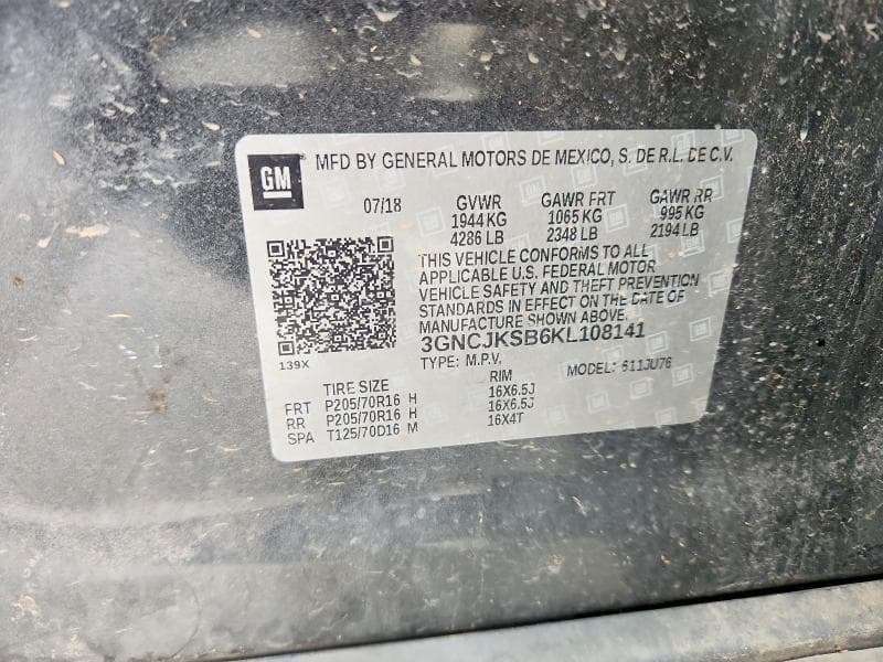 2019 CHEVROLET TRAX LS LS 13