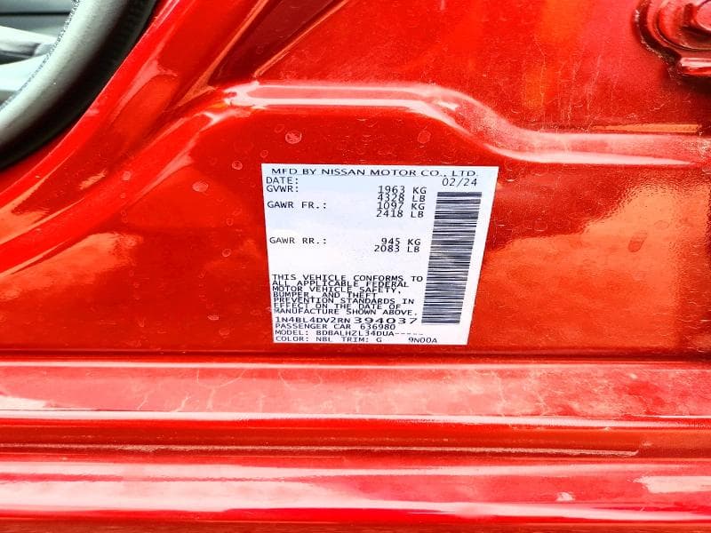 2024 NISSAN ALTIMA SV 12