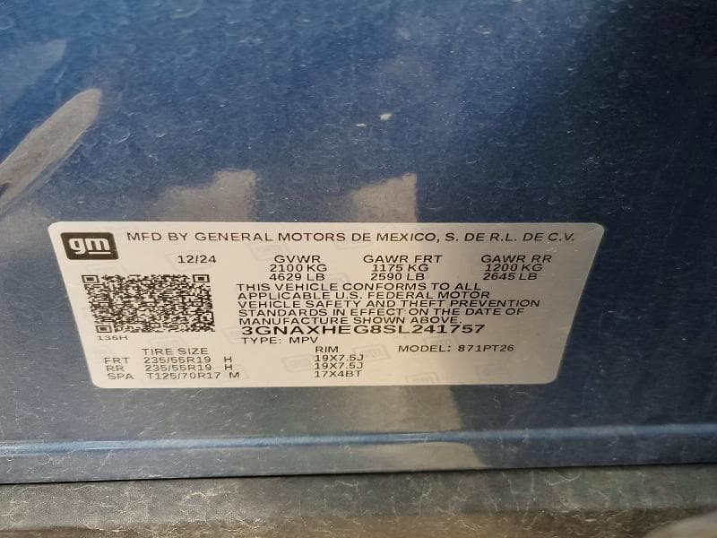 2025 CHEVROLET EQUINOX LT LT 13