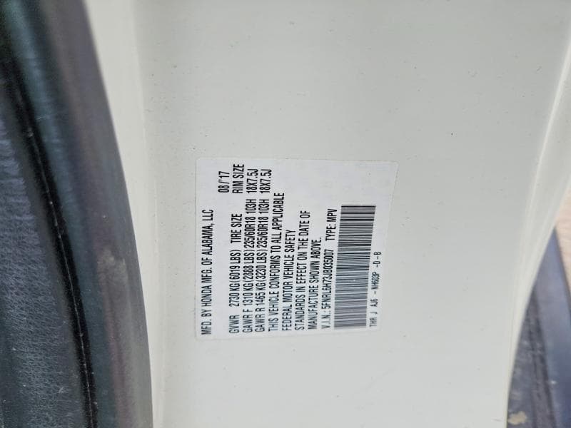 2018 HONDA ODYSSEY EXL EXL 14