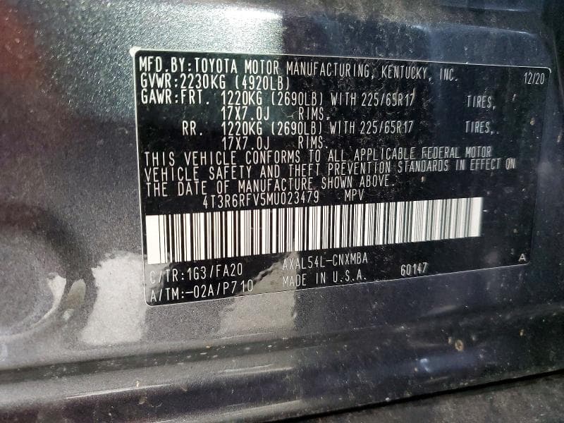 2021 TOYOTA RAV4 HYBRID XLE 13