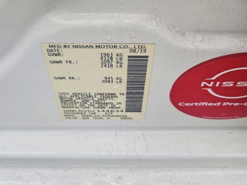 2020 NISSAN ALTIMA SR 12