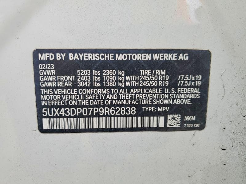 2023 BMW X3 SDRIVE30I 13