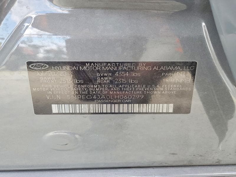2020 HYUNDAI SONATA SE 12