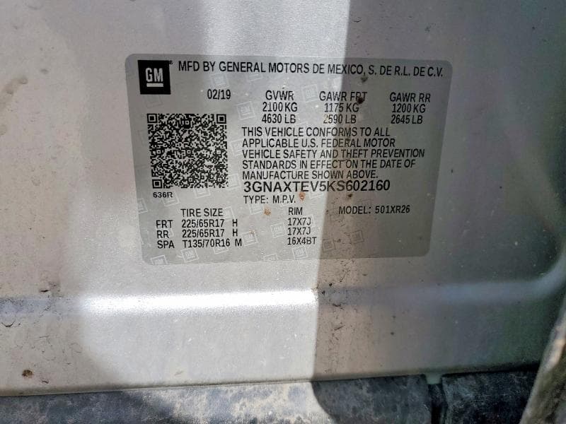 2019 CHEVROLET EQUINOX LT 13