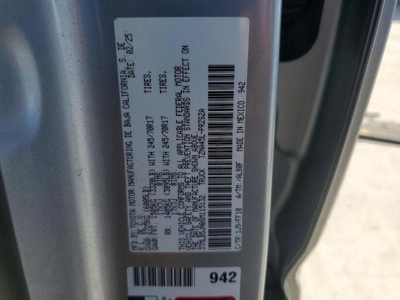 2025 TOYOTA TACOMA SR5 SR5 13