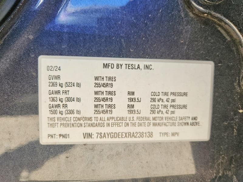 2024 TESLA MODEL Y 13