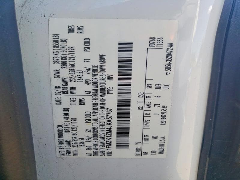 2018 FORD TRANSIT T-150 13