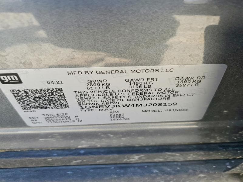 2021 CHEVROLET TRAVERSE RS 13