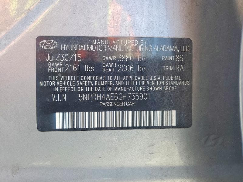 2016 HYUNDAI ELANTRA SE 13
