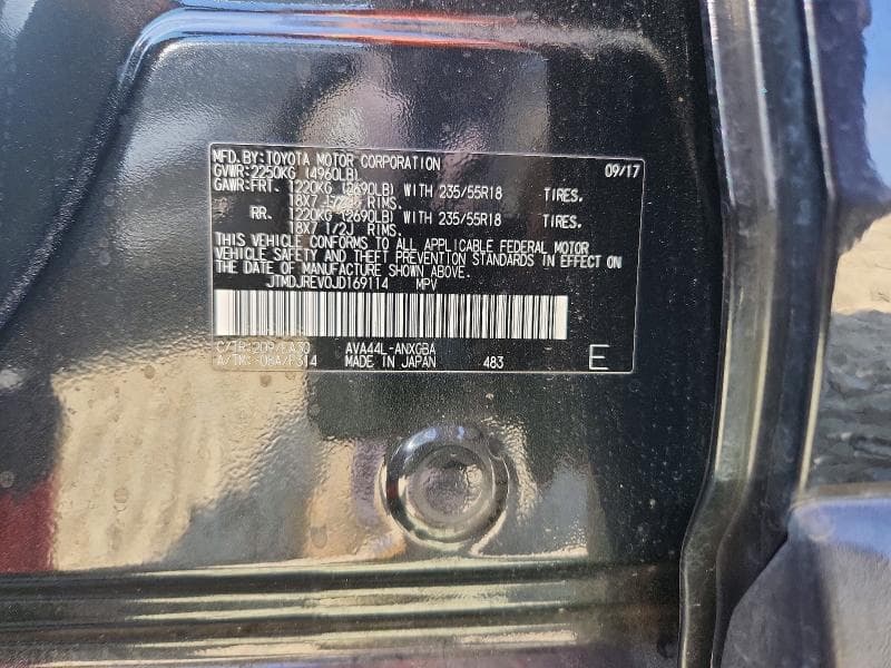 2018 TOYOTA RAV4 HV LIMITED 13