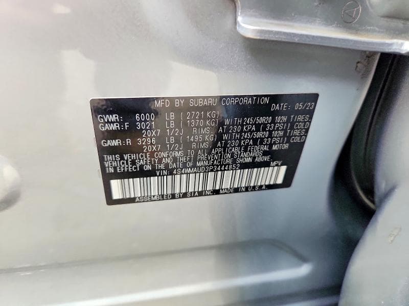 2023 SUBARU ASCENT LIMITED 13