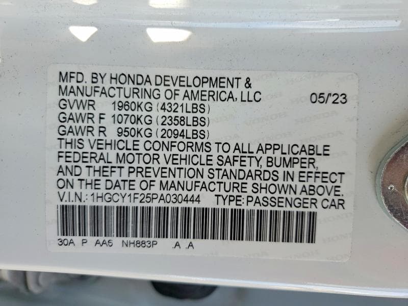 2023 HONDA ACCORD LX 12