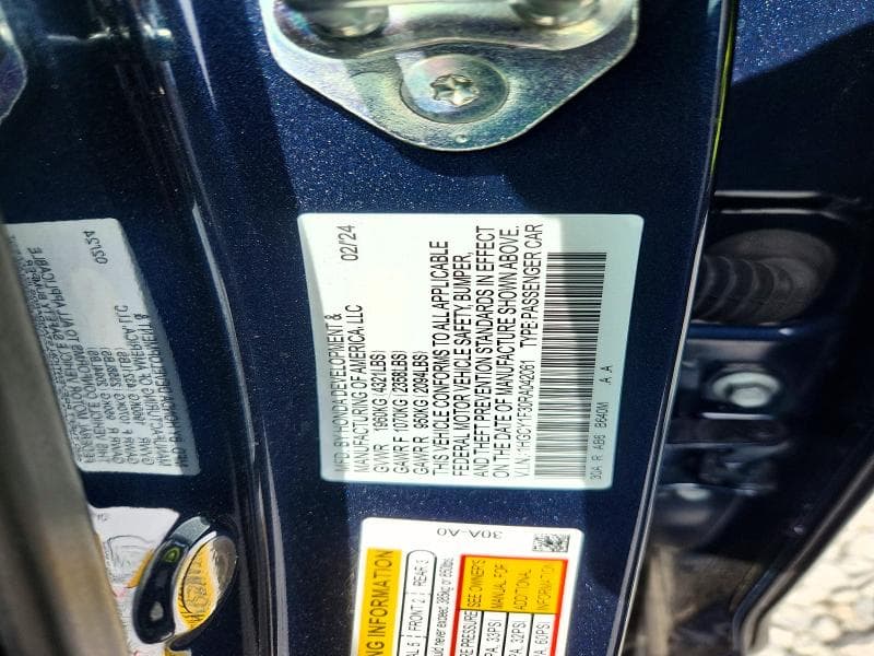 2024 HONDA ACCORD EX EX 12
