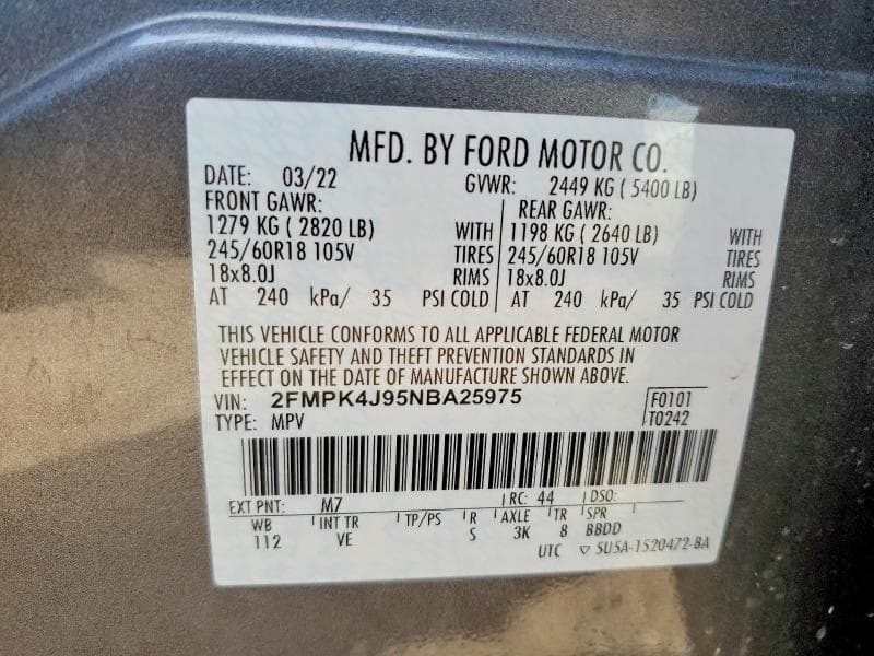 2022 FORD EDGE 13