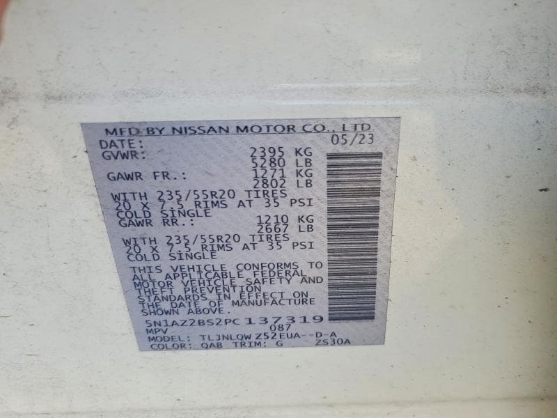 2023 NISSAN MURANO SV 14