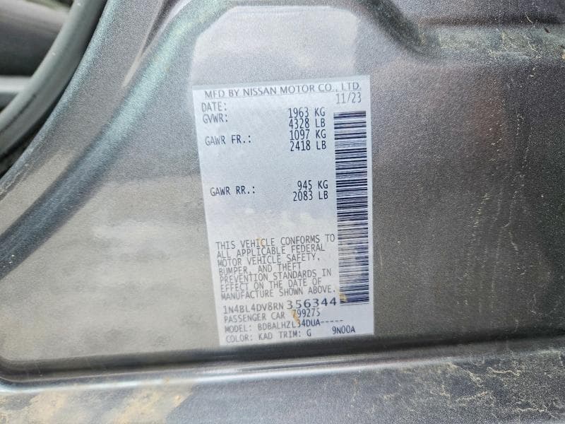 2024 NISSAN ALTIMA SV 12