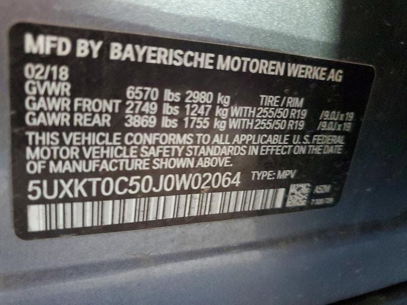 2018 BMW X5 XDR40E XDR40E 14