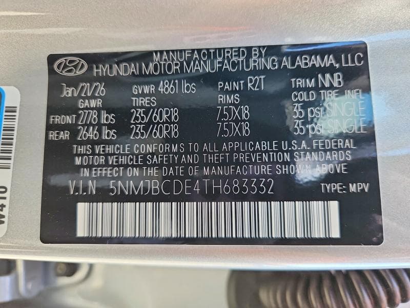 2026 HYUNDAI TUCSON SEL 13